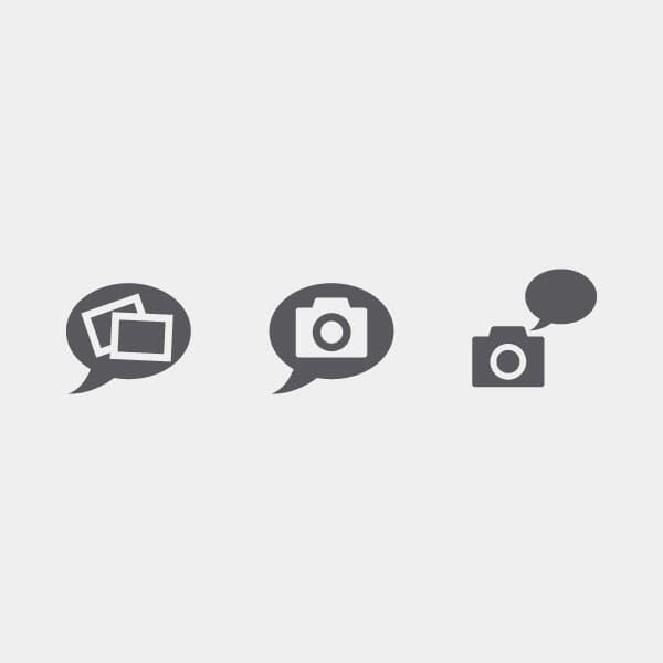 Icons related to photo documentation and photos for Grainger ecommerce.
