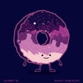 A donut that is full of stars.