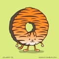 A tiger themed donut.