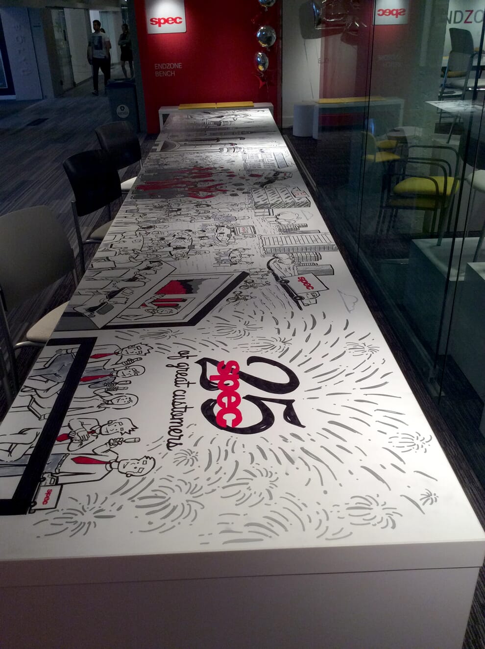 Final mural for Spec Furniture in the Merchandise Mart
